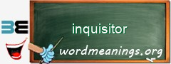 WordMeaning blackboard for inquisitor